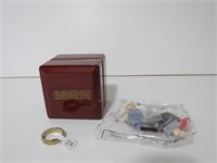 STAINLESS STEL RING, RING BOX, TRUMP LEGO LOT