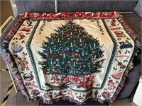 Christmas Tree Woven Blanket
