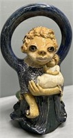 Studio Art Pottery Woman & Children Statue