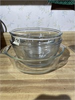 Lot of Assorted Glass Bowls and Casserole