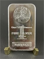 One Troy Ounce Fine .999 Silver