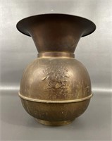 Pony Express Chewong Tobacco Brass Spitoon