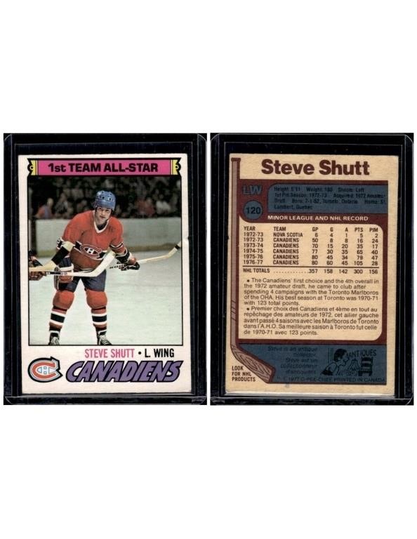 Steve Shutt 1977 O Pee Chee 1st Team All-Star