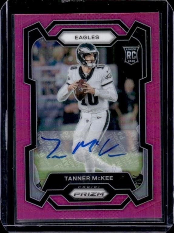 Tanner McKee ROOKIE AUTOGRAPH CARD Pink Prizm