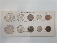 1958 US Mint Set in Cardboard Coin Holder