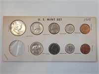 1956 US Mint Set in Cardboard Coin Holder