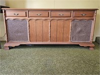 Mid Century Stereo Cabinet w/ Stereo