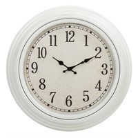 Kiera Grace Wall Clock, 10 Inch, Aster White with