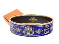 Hermes Enamel Bangle Bracelet