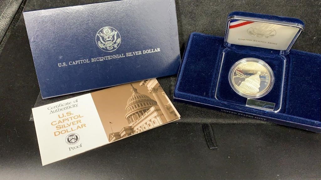 1994 Silver Proof US Capitol Bicentennial
