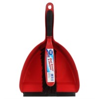 SR2128  Great Value Dust Broom & Pan, Red