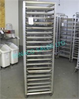 1X, PORTA TRAY RACK W/  20X, 18"x26" BAKE TRAYS