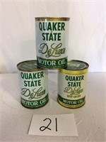 Vintage Quaker State Deluxe Motor Oil SEE NOTES
