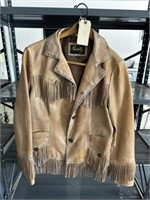 Scully fringe leather jacket size XL
