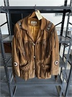 Sculley fringe leather jacket size 42