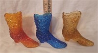 (3) Fenton Daisy and Button EAPG Boots