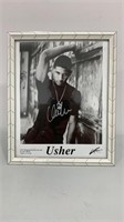 Autographed USHER photo- 8” x 10” beautifully