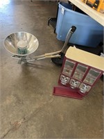 Industrial or Hospital lamp and candy dispenser