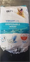 DISPOSABLE WRAP FOR MALE DOGS   L