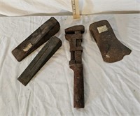 Splitting Wedges, Ax Head, Wrench