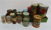 2 Trays of Vintage Advertising Snuff & Tins