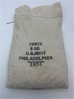 Unsearched Bag of 1974 Lincoln Memorial Cents