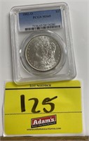 1882-O MORGAN DOLLAR, PCGS MG65