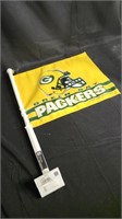 Green Bay Packers Car Window Flag NFL Merchandise