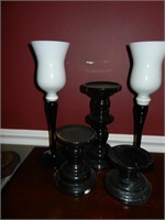Black and White Glass Candle Holders and Others