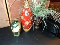 Three Decorative Vases - Includes Monkeys