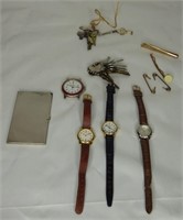 Wrist Watches, Business Card Holder, Keys