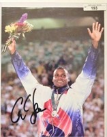 Signed Carl Lewis Olympics 8 x 10 Photo