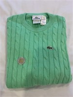 Lacoste authentique cable knit pull neuf T:12,