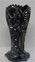 Blue Iridescent Ohio Star Amethyst Vase