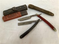 antique razors Sheffield Wade & Butcher and Beaver