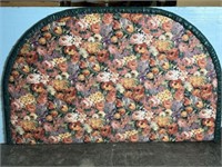 Floral Upholstered King Size Headboard
