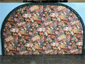 Floral Upholstered King Size Headboard