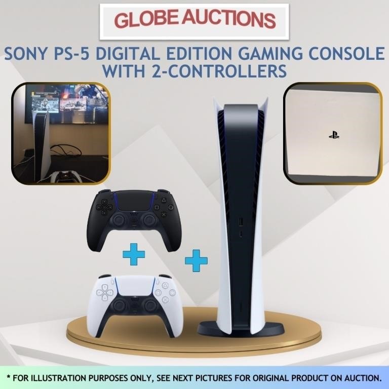 SONY PS5 DIGITAL GAMING CONSOLE+2 CNTRLRS(MSP:$579