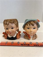 Napco Boy and girl head vase