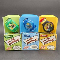 Lot of 3 Simpsons TV Show Talking Watches 2002
