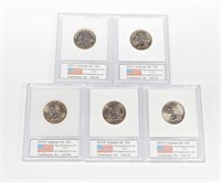 (5) 2003-P ARKANSAS QUARTERS in TRU GRADE HOLDERS