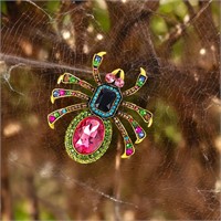 Vintage Style Exaggerated Spider Brooch