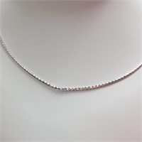 10K WHITE GOLD  NECKLACE (~LENGTH 16"CM) (~WEIGHT