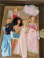 5 Vintage Barbie Dolls