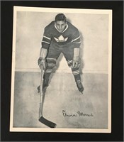 1945-54 Quaker Oats Hockey Photo Elwin Morris