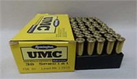 50 Rounds Remington UMC 38 SPL