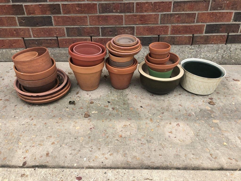 Clay Pots, Saucers & More