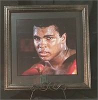 17x17" Framed Muhammad Ali Picture