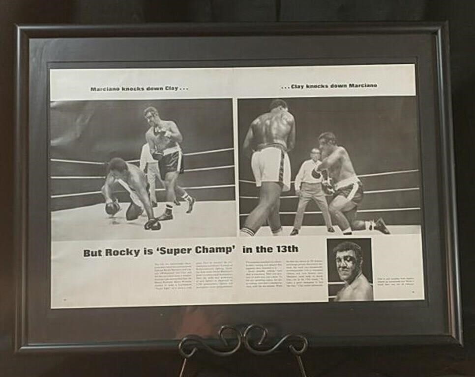 18x24" Ali-Marciano Framed Magazine Pages