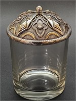 Brighton Glass Jars w/ Embossed Metal Lid